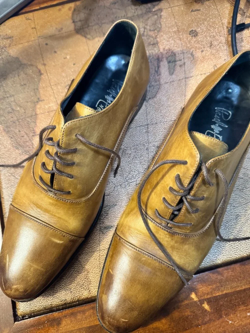 The Cagney II Stitched Cap-Toe Oxford - Tobacco - 8 / REGULAR WIDTH (D/M)